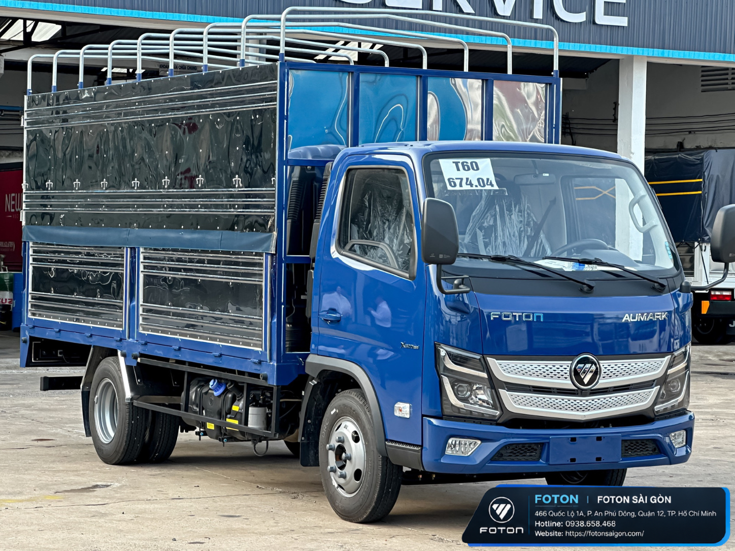 XE TẢI FOTON AUMARK 2.5 TẤN - 2T5 - 2.5T - 2.500 KG THÙNG MUI BẠT
